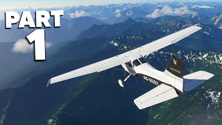 MICROSOFT FLIGHT SIMULATOR 2020 Gameplay Walkthrough Part 1  FIRST TAKEOFF AND LANDING [upl. by Siulegroj544]