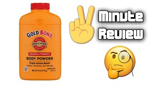 The 2 Minute Review  Gold Bond Body Powder [upl. by Arley568]