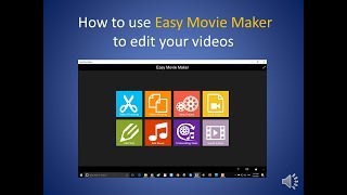 How to use Easy Movie Maker to edit your videos a free Microsoft program [upl. by Goodhen438]