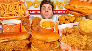 ASMR POPEYES MUKBANG Feast [upl. by Enyrehtak]