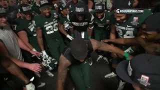 MSU Football Rose Bowl Post Game Locker Room Celebration [upl. by Kired]