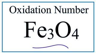 How to find the AVERAGE Oxidation Number for Fe in the Fe3O4 ion [upl. by Asirb]