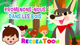 Promenonsnous dans les bois  comptines et chansons pour enfants  comptine bébé [upl. by Yzmar]