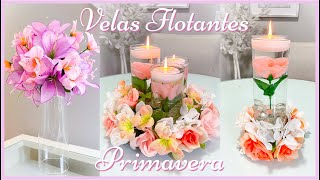 Como hacer VELAS FLOTANTES para Primavera  Centros de Mesa  Decoración 2023 [upl. by Romelle562]