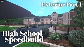 Bloxburg High School  Dorms Speedbuild Part 12 [upl. by Andaira300]