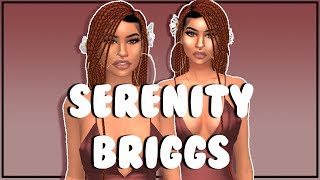 🌼The Sims 4 Serenity Briggs  Speed Edit amp CC Links🌼 [upl. by Enirehtak523]