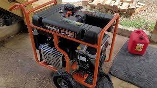 Generac GP17500E Brand New Initial Cold Start from Box [upl. by Barthel500]