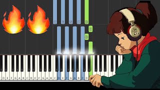 Learn easy Lofi Hip Hop type chord progression in C major 46 BPM Piano tutorial [upl. by Abner]