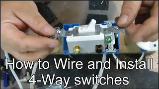 How to Wire and Install 4way Switches [upl. by Jasmin]