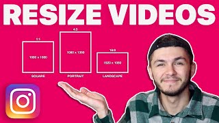 How to Resize Videos for Instagram Online [upl. by Airbas]