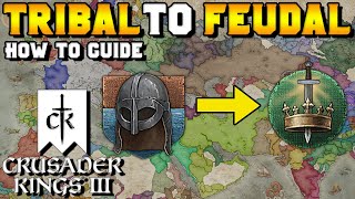 Tribal to Feudal How to Guide for Crusader Kings 3 Adopting Feudal Ways [upl. by Imyaj]