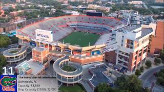 Top 25 College Football Stadiums with Fight Songs [upl. by Artimid]