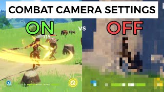 COMBAT CAMERA SETTINGS ONOFF COMPARISON  Genshin Impact [upl. by Garett]