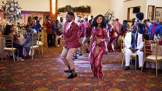 Congolese Wedding Entrance Dance  Moise Matuta Ya Yesu Aleki Bango Houston TX [upl. by Dnalwor631]