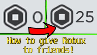 ROBLOX  How to Give Robux to People With Group [upl. by Rici]