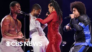 Watch Ushers Super Bowl halftime show highlights surprise guests [upl. by Josephina]