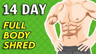 HIIT Cardio Home Fat and Calories Burning Workout 14 Day Full Body Fat Shred [upl. by Nanyk]