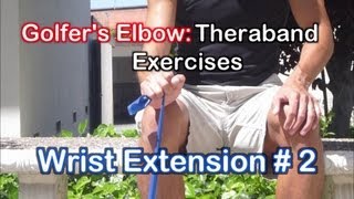 Golfers Elbow Exercises Theraband Exercises for Elbow Tendonitis [upl. by Asilef]