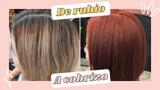 De cabello rubio a cobrizo  Lilyymakeuup [upl. by Akino]