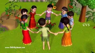 Ringa Ringa Roses  Ring Around the Rosie 3D Kids Songs amp Nursery Rhymes for children [upl. by Ecirb]