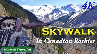 Columbia Icefield Skywalk on Icefields Parkway  Jasper National Park Alberta Canada 4K [upl. by Searcy]