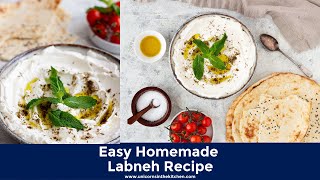 Easy Homemade Labneh Recipe [upl. by Arlyn579]