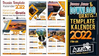 TEMPLATE KALENDER 2022 Download Gratis Unik Keren Kekinian  lengkap jawa hijriyah dan nasional cdr [upl. by Arvin]