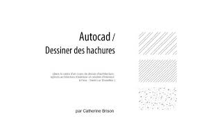 Autocad  Dessiner des hachures [upl. by Rialcnis]