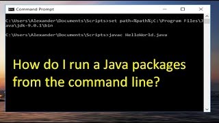 Steps to run packages from command prompt in JAVA63 [upl. by Ehtyde584]