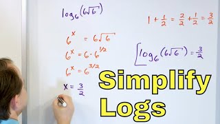 16  Simplify Logarithms  Part 1 Log Bases Calculate Logarithms amp More [upl. by Drawoh]