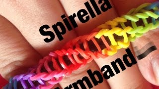 Rainbow Loom Spirilla Armband  German Tutorial [upl. by Janeczka]