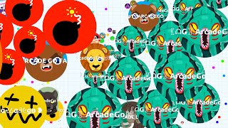 Agario World Record Challenge With ArcadeGo Clan Agario Live Stream [upl. by Enilra]