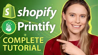 Best Shopify Print On Demand Tutorial For Beginners 2024  Complete Setup Guide [upl. by Ahsiekim]