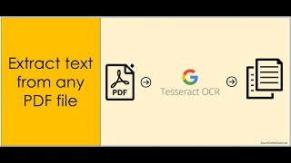 Extract text from Any PDF File even scanned ones using OCR pytesseract in 3 SIMPLE STEPS [upl. by Zetnas]