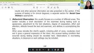 MODULE 8 PSYCHOLOGICAL REPORT WRITING [upl. by Ytsud]