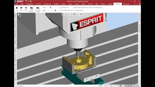 ESPRIT TNG Beginning Milling Tutorial Preview [upl. by Einwahs921]