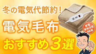 電気代が安い！【電気毛布】選び方とおすすめ3選 [upl. by Norris347]