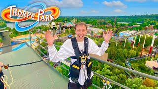 CLIMBING The Swarm ROLLER COASTER at Thorpe Park [upl. by Jat492]