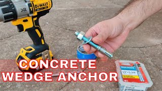 Concrete Wedge Anchor Installation  HANDYBROS [upl. by Taryne]