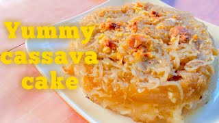 Easy cassava cake recipe using cassava flour [upl. by Ynnavoeg]