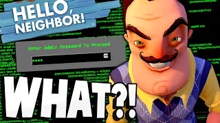 HELLO NEIGHBORS BIGGEST SECRET Access Code Solved  Hello Neighbor Alpha 4 Gameplay [upl. by Farrish987]