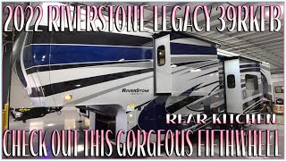 Luxury Rear Kitchen Fifth Wheel 2022 Riverstone Legacy 39RKFB  Couchs RV Nation RV Review Tour [upl. by Aneliram]