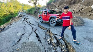 Road Faat Gaya 😳 Very Dangerous [upl. by Oinoitna]