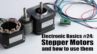 Electronic Basics 24 Stepper Motors and how to use them [upl. by Elbring744]