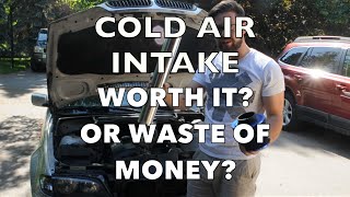 COLD AIR INTAKE Budget CAI DIY and Review E46 BMW [upl. by Aralk199]