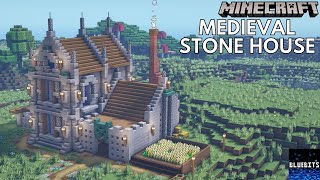 Minecraft Tutorial  How to Build a Medieval Stone House 2 [upl. by Narton]