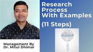 Research Process 11 steps  Research methodology [upl. by Rodolph]