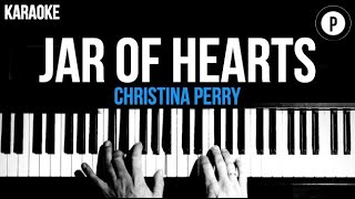 Christina Perry  Jar Of Hearts Karaoke SLOWER Piano Acoustic Instrumental Cover Lyrics [upl. by Shererd]