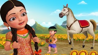 Agdum bagdum ghoda dum saaje  Bengali Rhymes for Children  Infobells [upl. by Kho531]