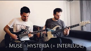 MUSE  Interlude  Hysteria GUITAR amp BASS COVER [upl. by Henghold]